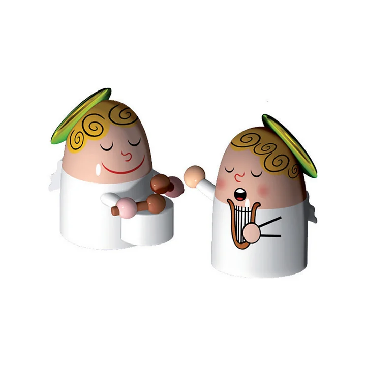 Alessi - Jeu de 2 figurines de la Nativité, Angels Band No.3