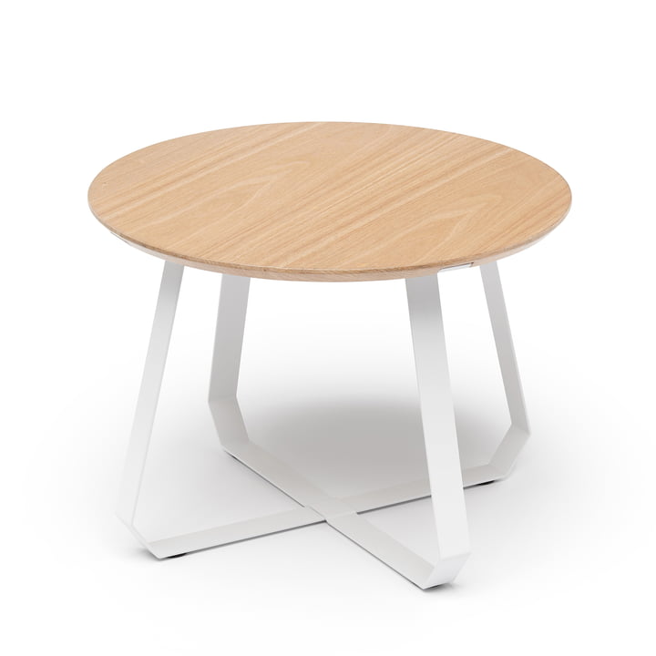 Table d'appoint Shunan Ø 55 x H 40 cm, frêne / blanc par Puik
