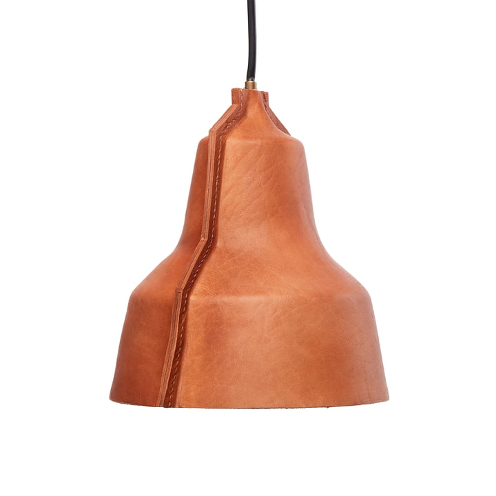 Suspension Lloyd de Puik - Ø 24 x H 25 cm en cuir brun