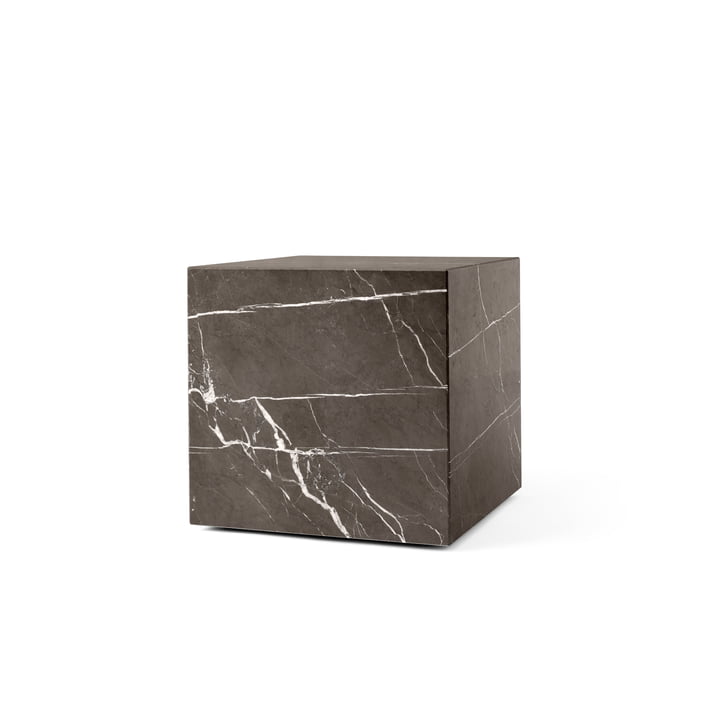 Plinth Cubic Table d'appoint de Audo en gris / marron