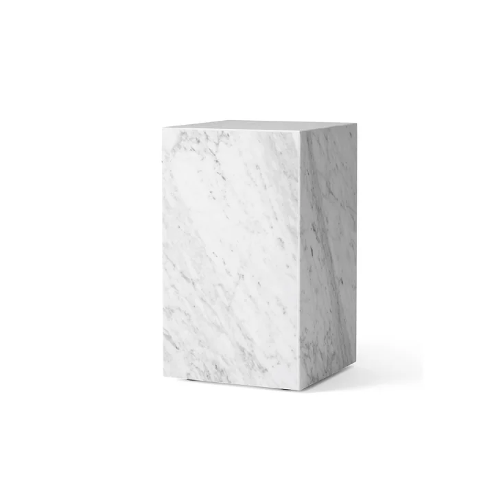 Plinth Tall - Table d'appoint de Audo en blanc