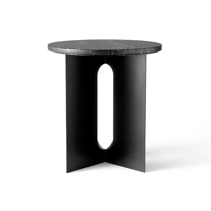 Androgyne Table d'appoint avec plateau en marbre de Audo en noir