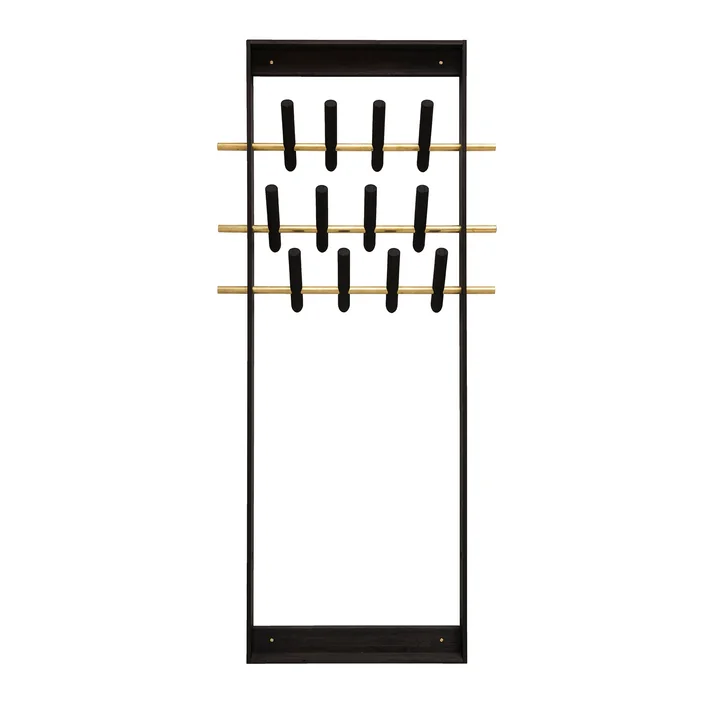 Coat Frame We Do Wood en chêne foncé / laiton