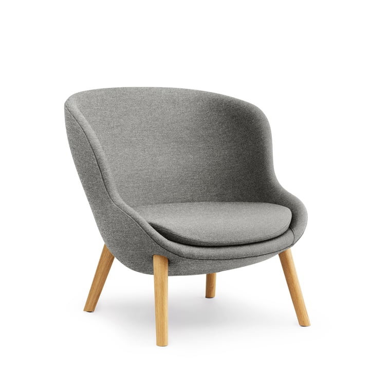 Hyg Lounge Chair Low by Normann Copenhagen - chêne / gris (Lin MLF26)