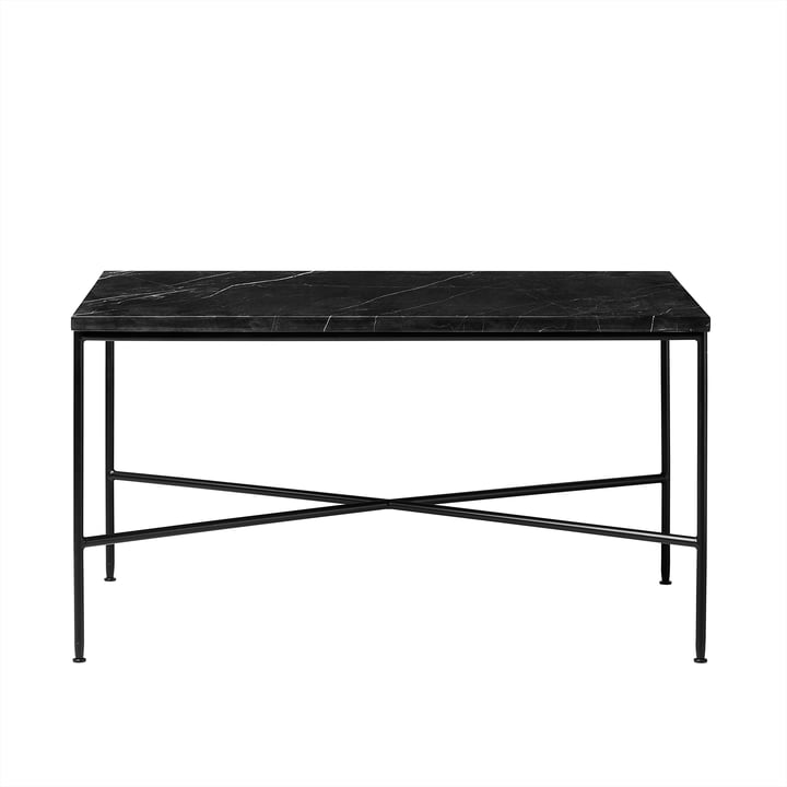 Table basse Planner de Fritz Hansen - 75 x 45 cm, plateau en marbre gris graphite