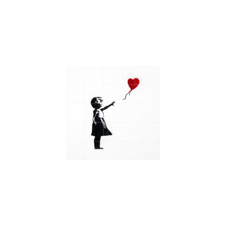 Fille au ballon (Banksy) 100 x 100 cm de IXXI