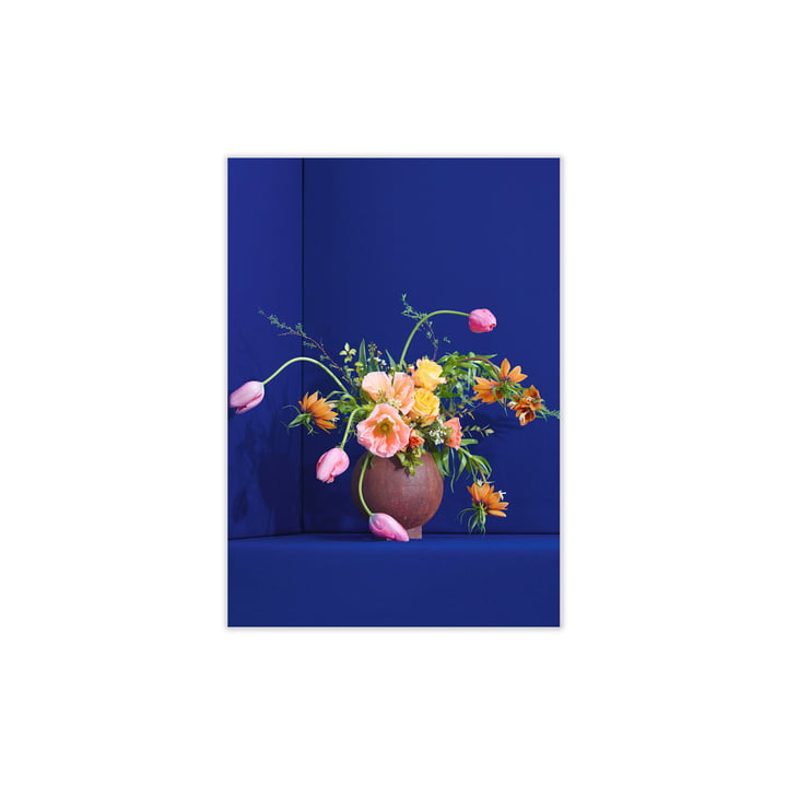 Blomst de Paper Collective , 30 x 40 cm en bleu