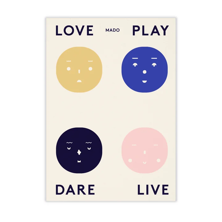 Quatre Feelings de Paper Collective , 50 x 70 cm