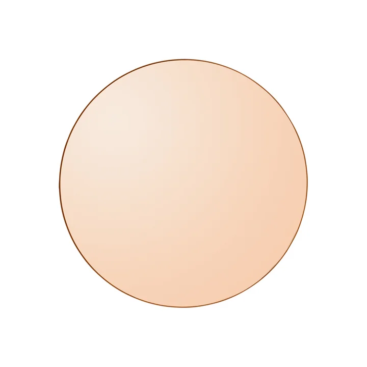 Circum Miroir mural medium, Ø 90 cm in ambre de AYTM