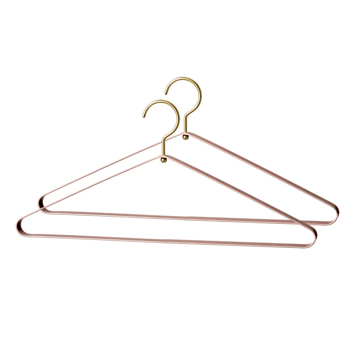Cintre Vestis en rose / or (lot de 2) de AYTM