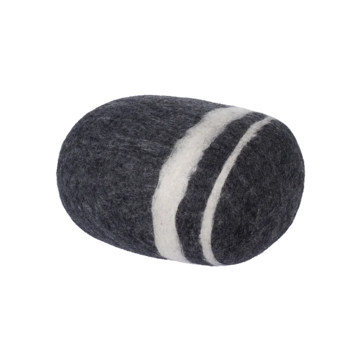 Galet Coussin Hugo L en gris foncé chiné de myfelt