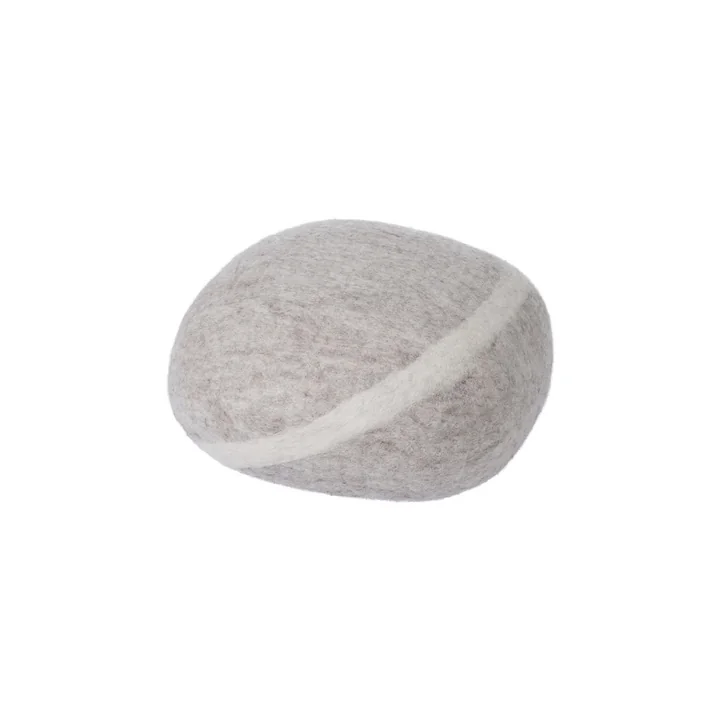 Coussin de galets Béla S en beige clair de myfelt