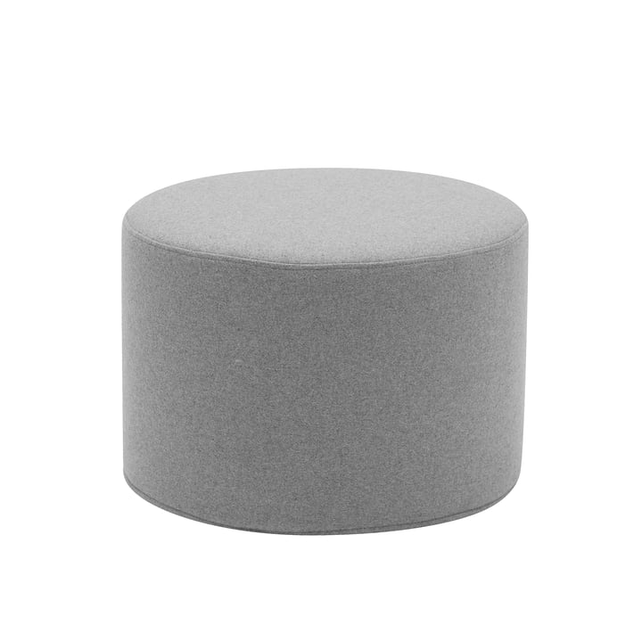 Tabouret de baril / table d'appoint petit Ø 45 x H 30 cm de Softline en feutre gris mélangé (620)