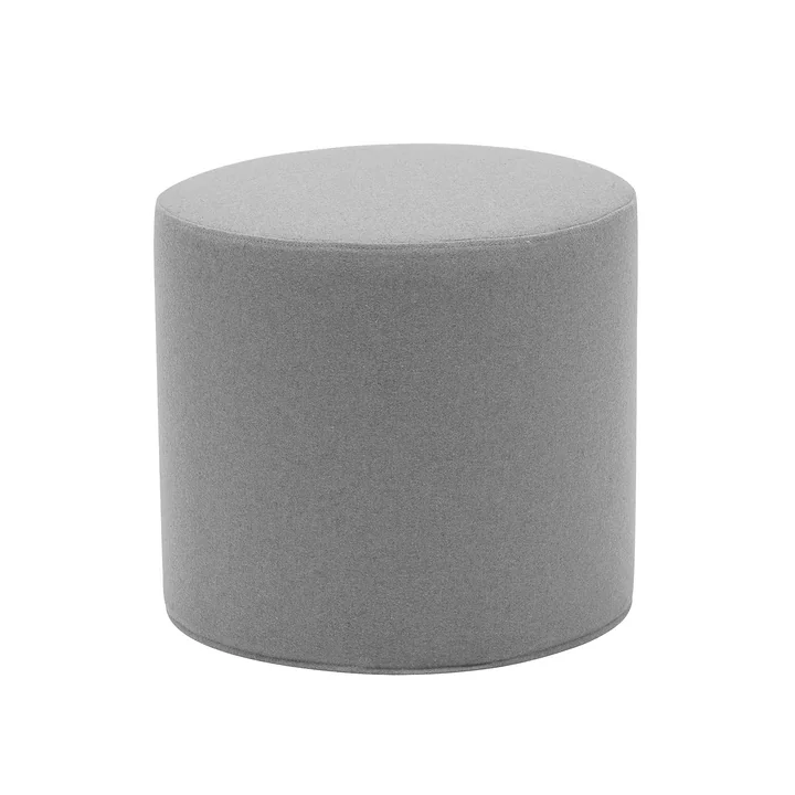 Drum tabouret / table d'appoint haut Ø 45 x H 40 cm de Softline en feutre gris mélangé (620)