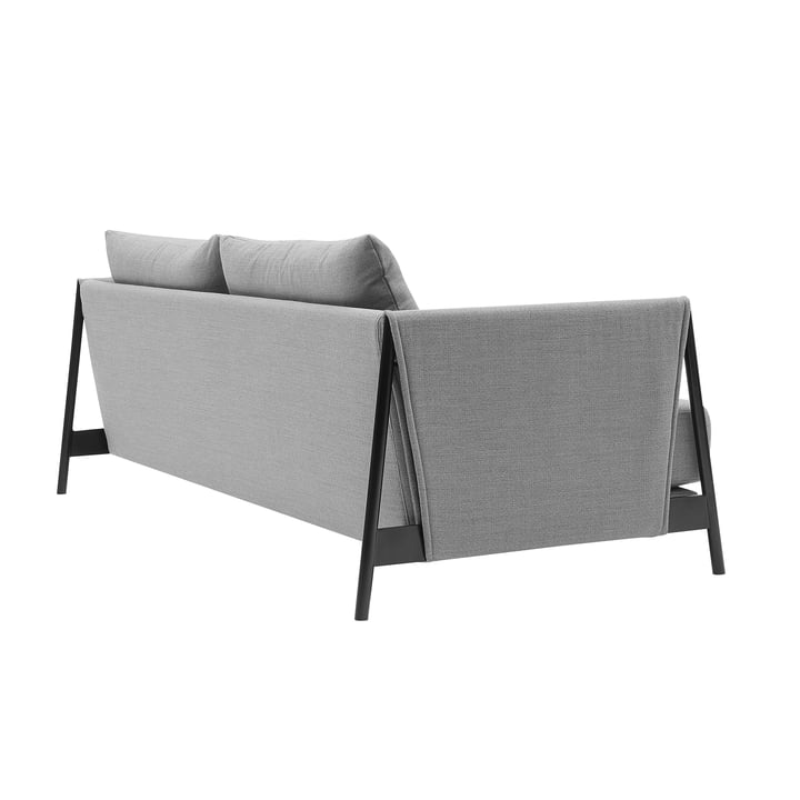 Madison Canapé-lit de Softline en noir / Vision gris clair (445)