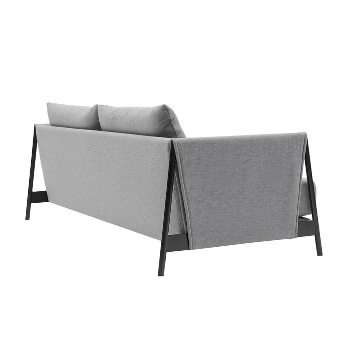 Madison Canapé-lit de Softline en noir / Vision gris clair (445)