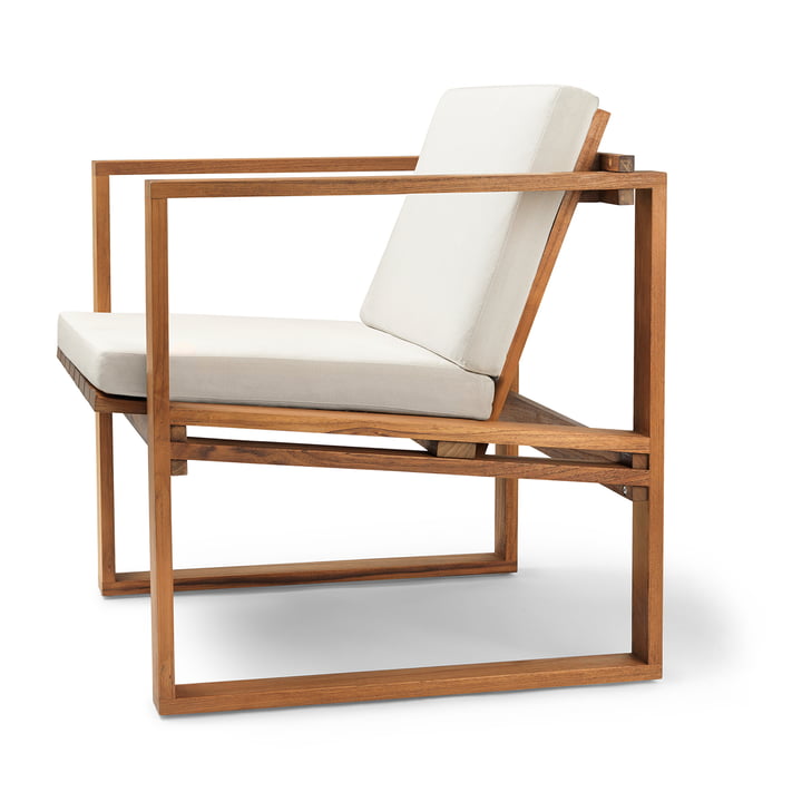 BK11 Lounge Chair en teck huilé avec assise de Carl Hansen