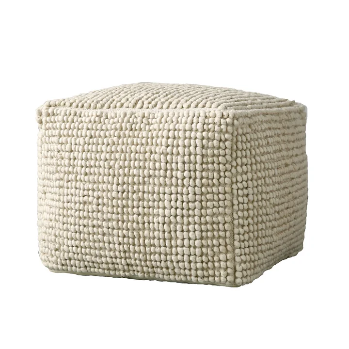 Fleur de sel Pouf de Bloomingville, H 50 x L 60 cm en nature