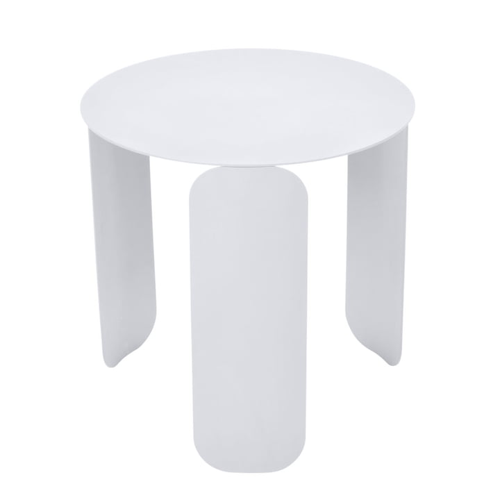 Table d'appoint Bebop Ø 45 cm de Fermob en coton blanc