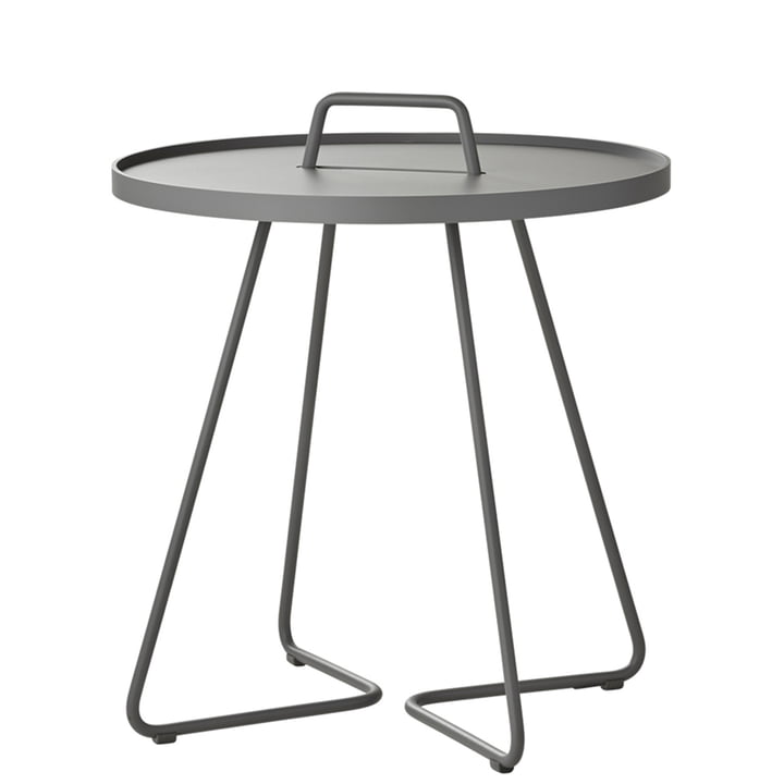 On-the-move Table d'appoint Ø 52 x H 60 cm de Cane-line en gris clair
