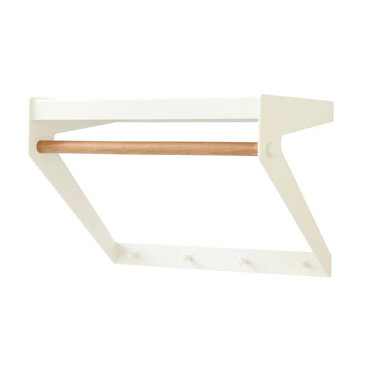 Copenhagen City Rack by Cane-Line en teck / blanc