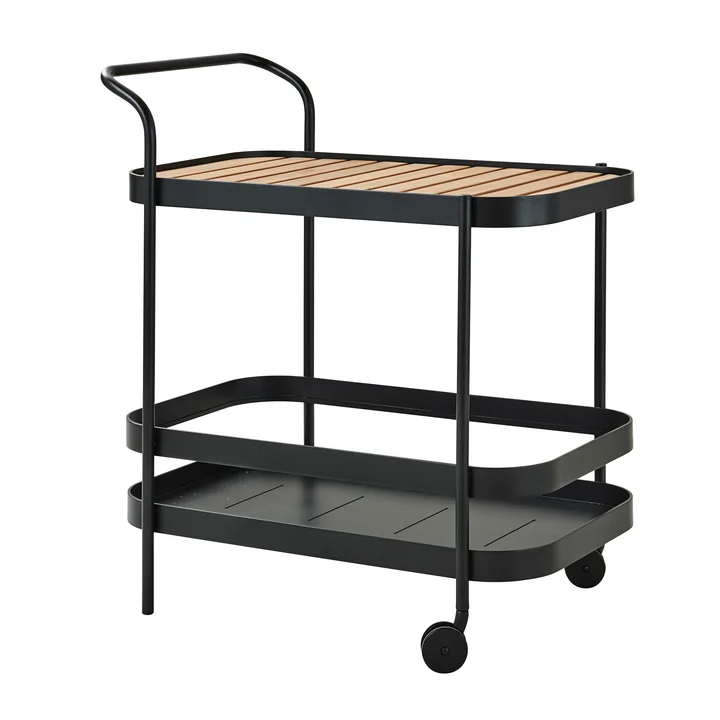 Roll Bar Trolley de Cane-line en teck / gris lave