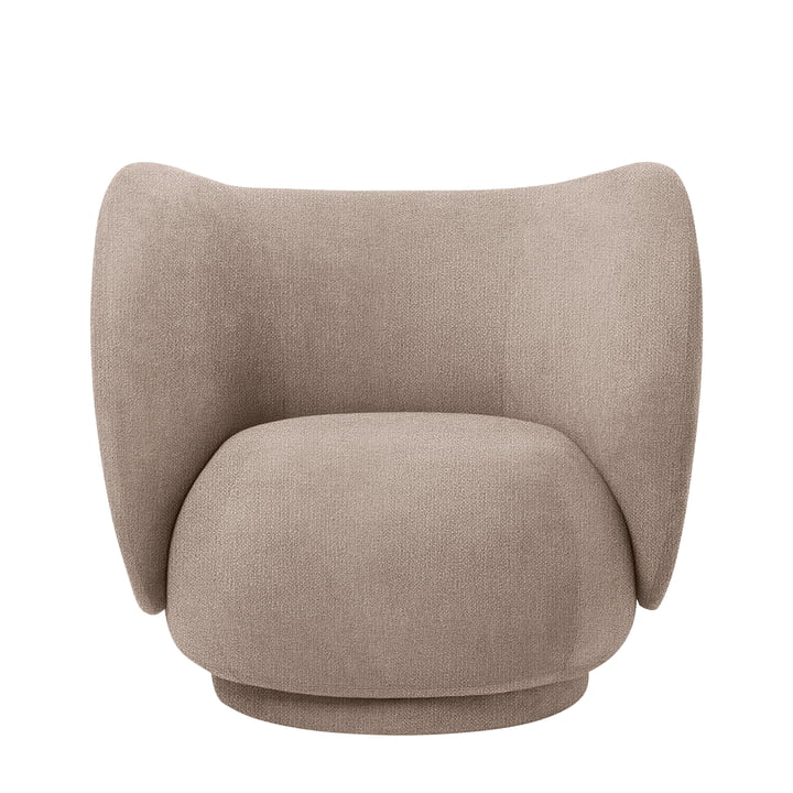 Rico Lounge Chair, Bouclé sable de ferm Living