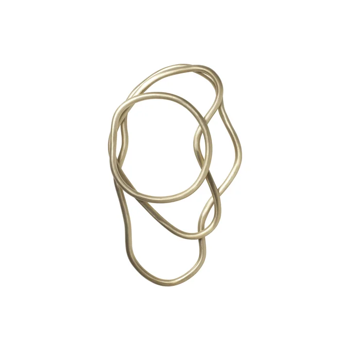 Dessous de bassin en laiton (lot de 3) par Ferm Living