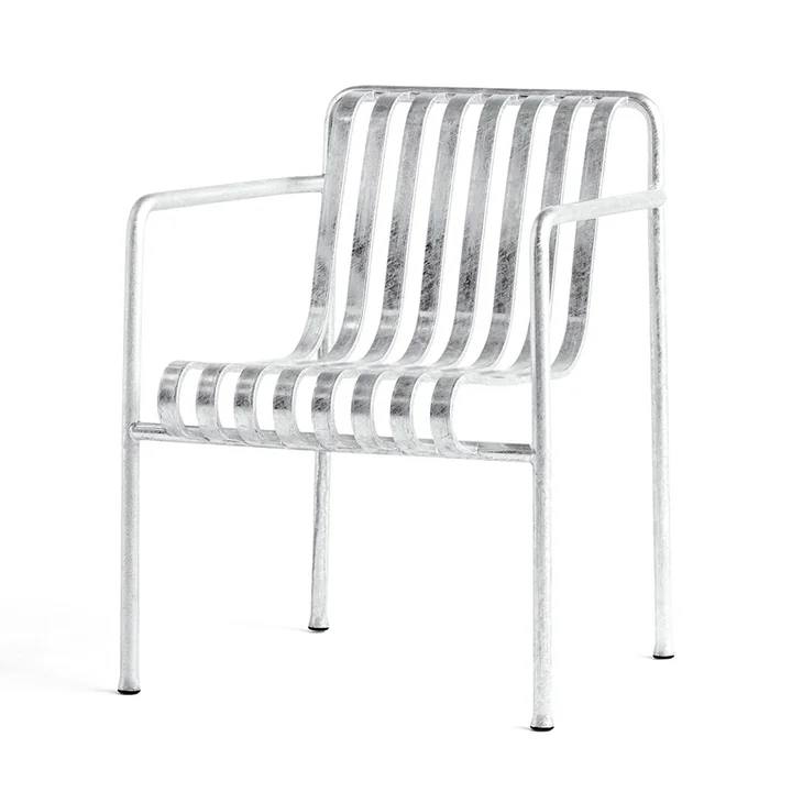 Palissade Dining Armchair de HAY en hot galvanised
