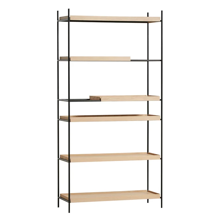 Tray Shelf haut de Woud en chêne naturel / noir