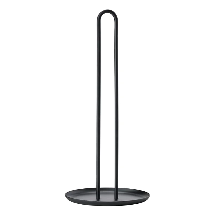 Singles Porte-rouleau de cuisine, Ø 14,5 x H 32 cm en noir de Zone Denmark