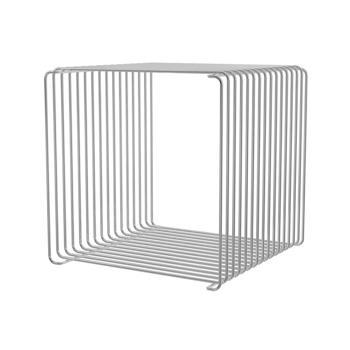Panton Wire Étagère / Table d'appoint 34,8 cm de Montana en chrome