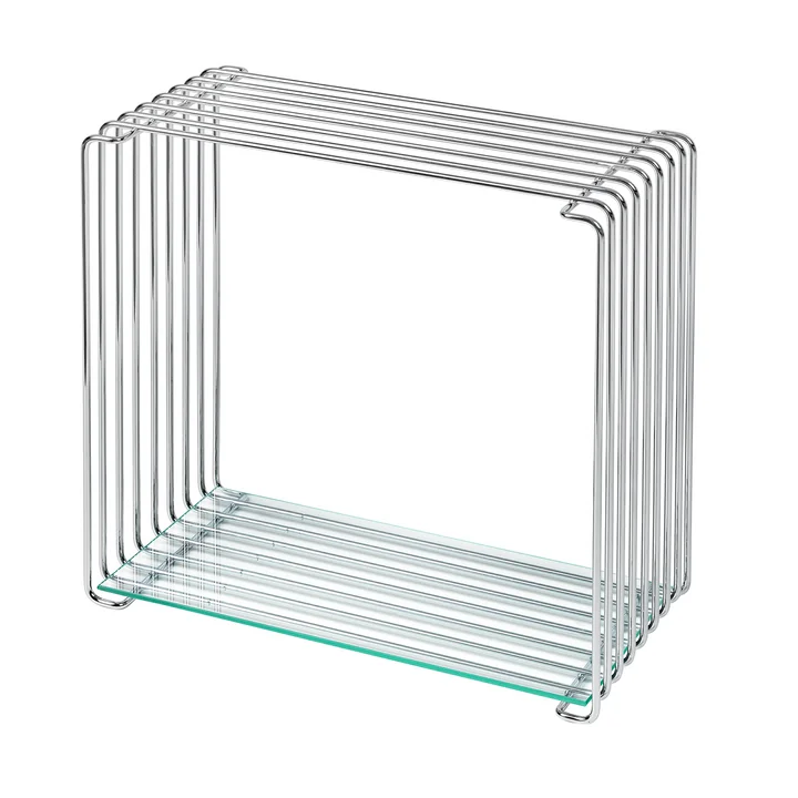 Etagère pour Panton Wire 18,8 cm de Montana en verre clair