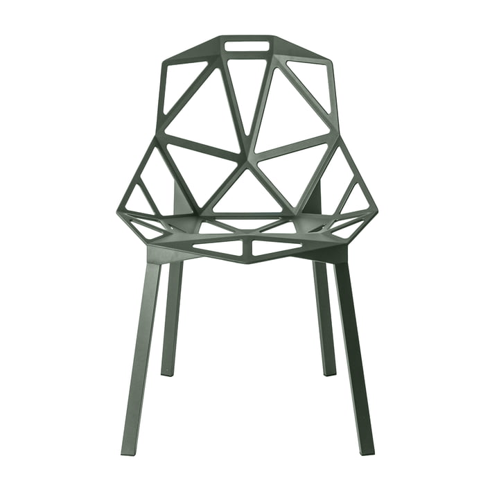 Chair One Chaise empilable de Magis en gris-vert