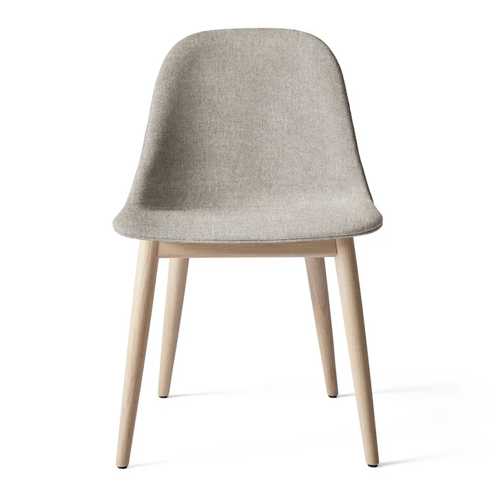 Harbour Dining Side Chair en chêne naturel / gris clair (Hallingdal 65, 130) de Audo