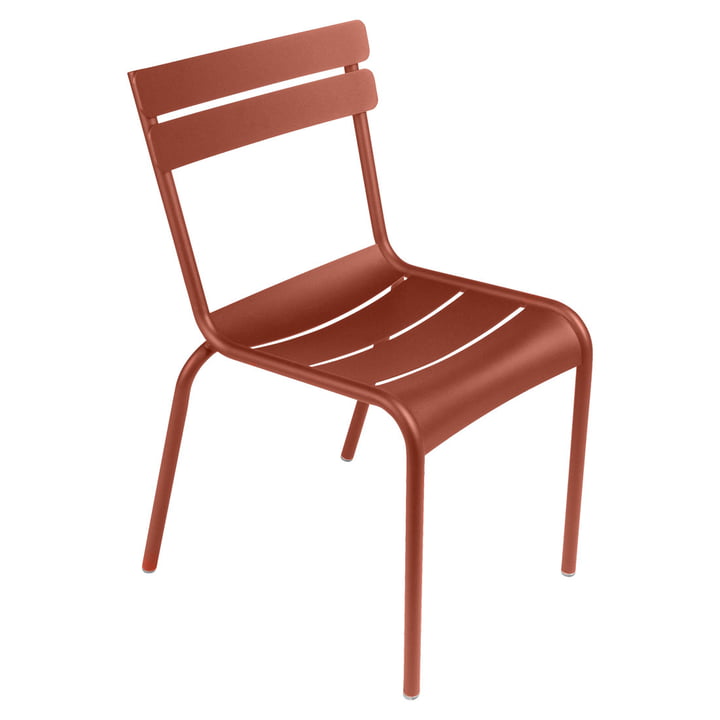 Luxembourg Chaise de Fermob en ocre rouge