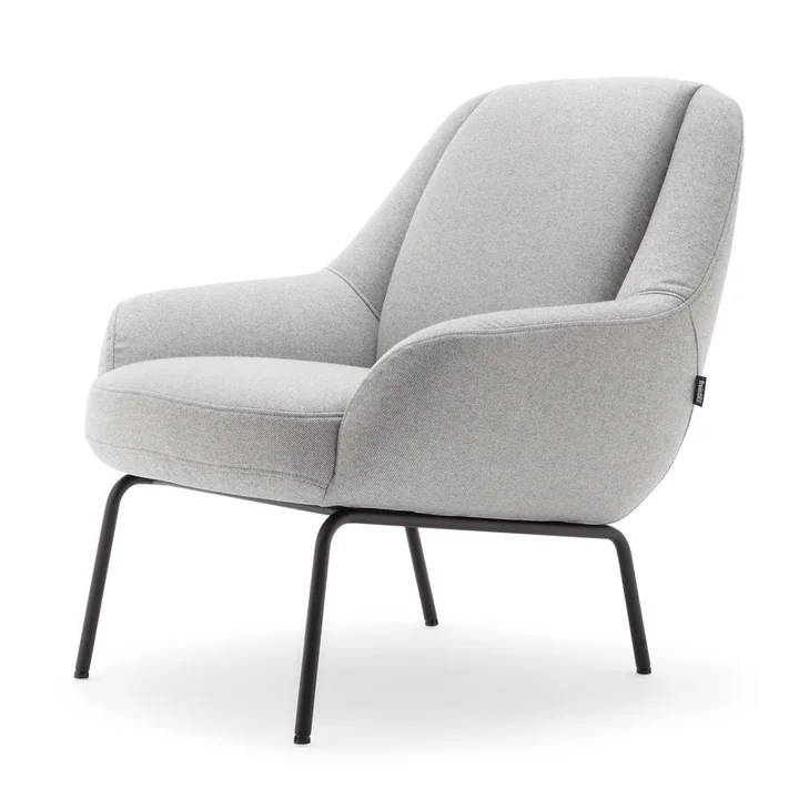 138 Fauteuil de freistil en noir foncé (RAL 9005) / gris soie (5467) 
