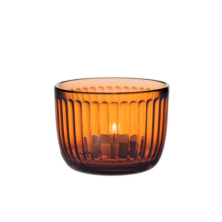 bougeoir Raami d'Iittala en orange Séville