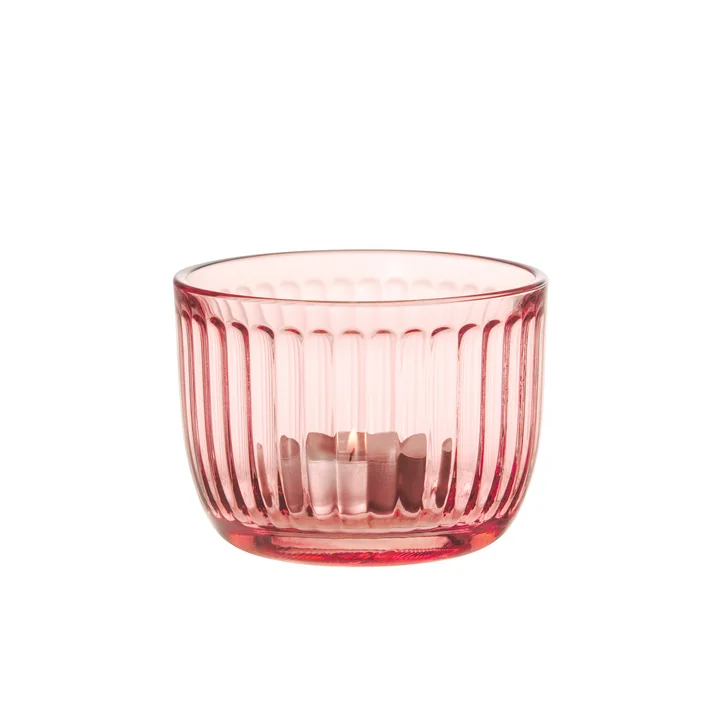 Porte-bougie Raami d'Iittala en rose saumon