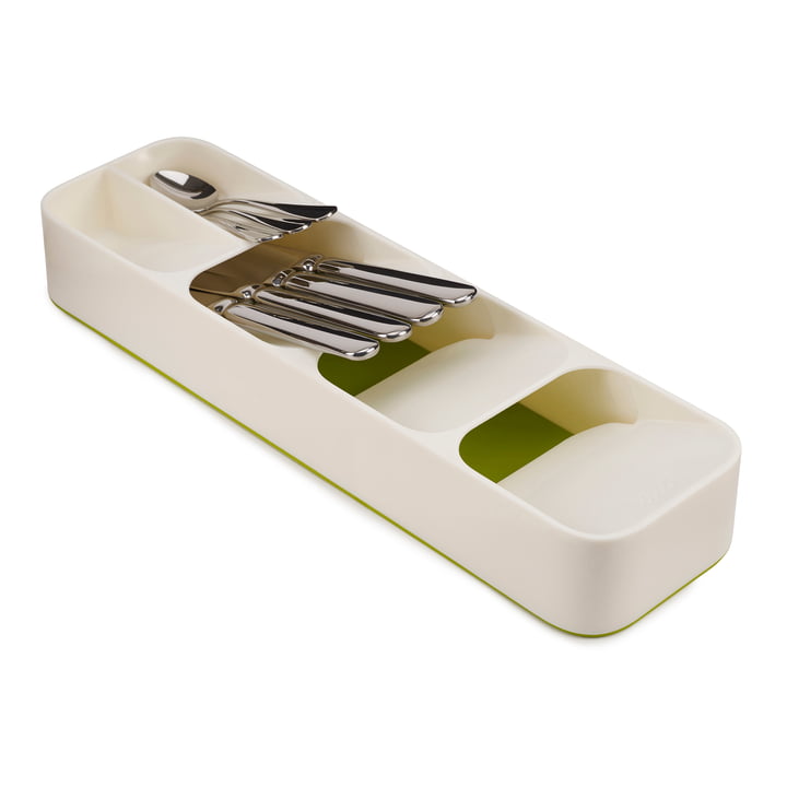 DrawerStore Plateau à couverts petit de Joseph Joseph en blanc / vert