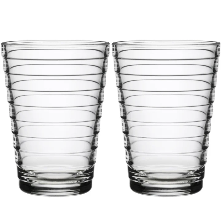 Aino Aalto Verre à long drink 33 cl de Iittala en clair (set de 2)