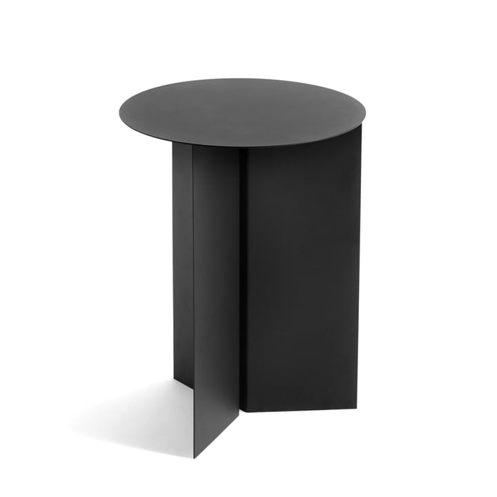 Slit Table High, Ø 35 x 47 cm de Hay en noir