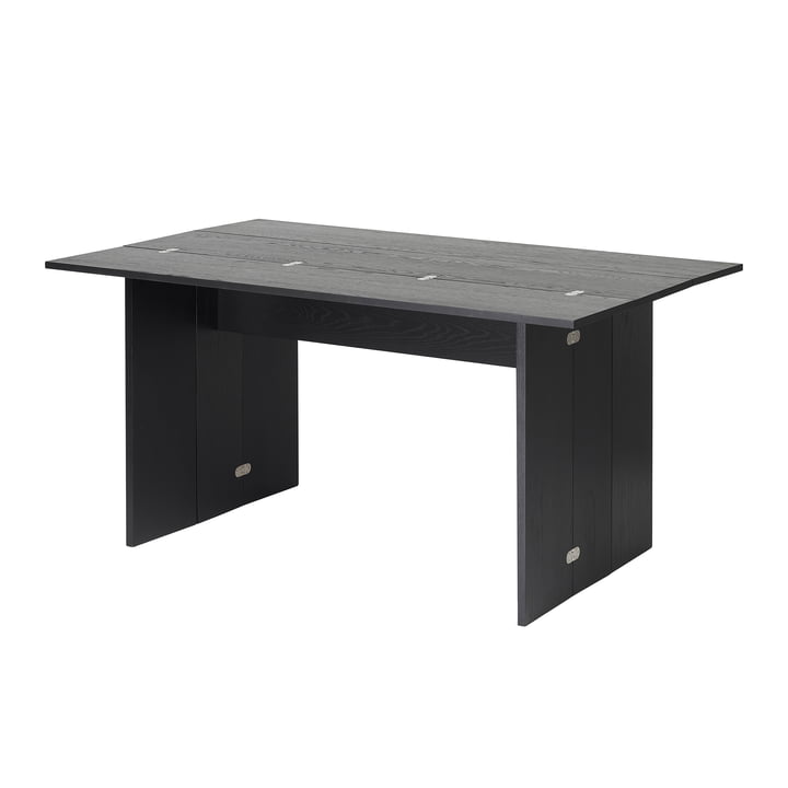 Flip table, pliante en trois parties en chêne teinté noir par Design House Stockholm 