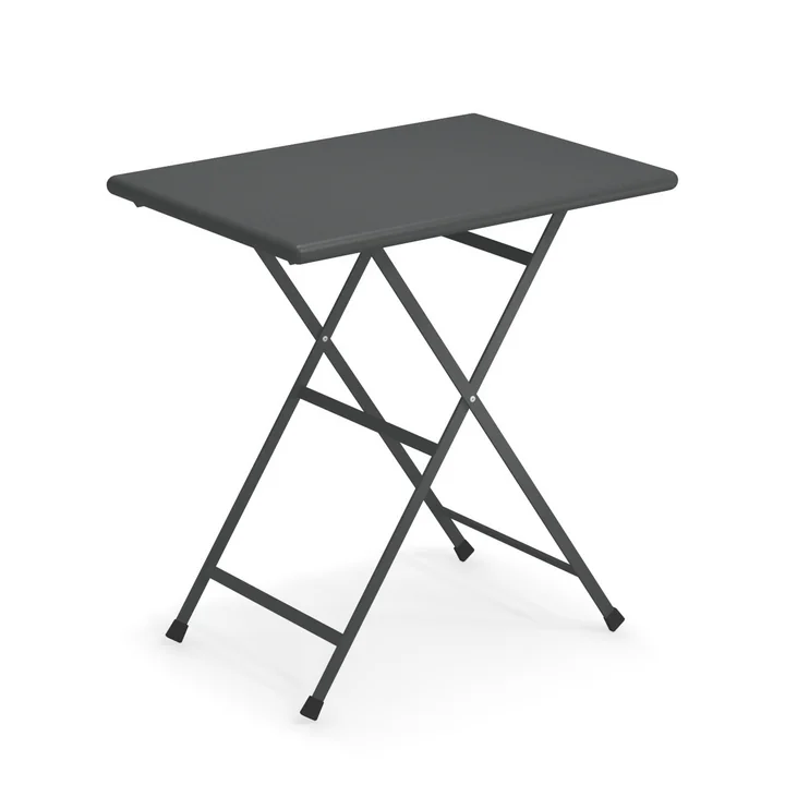 Arc en Ciel Table pliante, 70 x 50 cm en fer antique de Emu