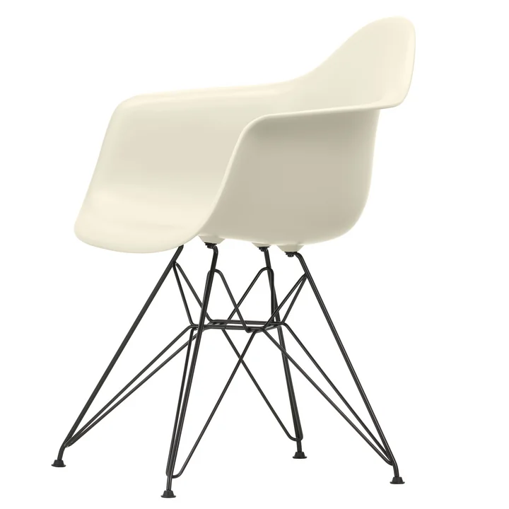 Eames Plastic Armchair DAR par Vitra in basic dark / galet