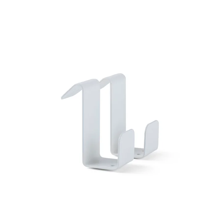 Crochet flexible en blanc (ensemble de 2) par Gejst 