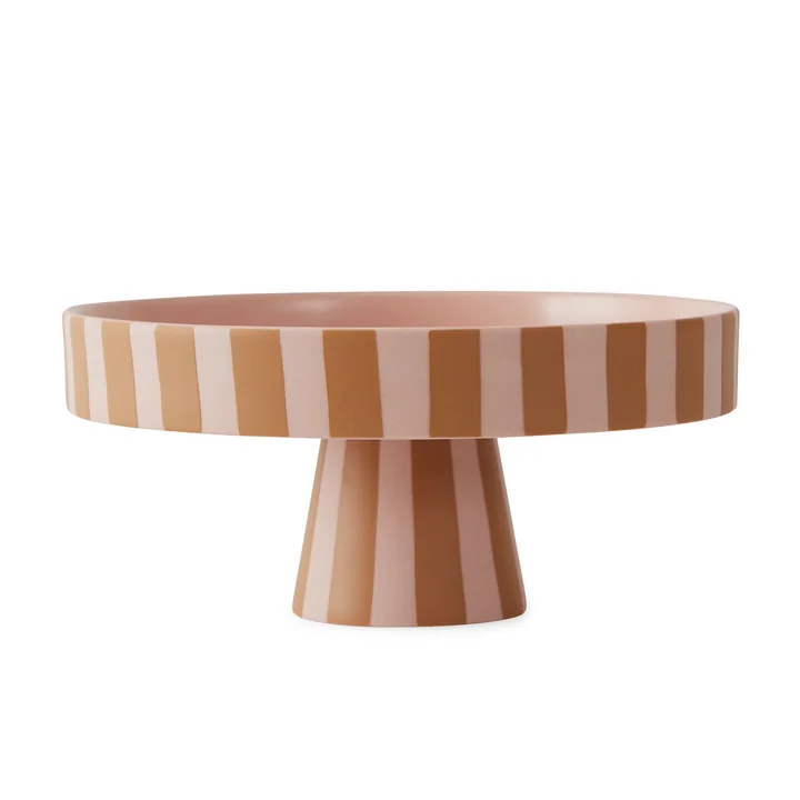 Toppu Plateau, Ø 20 x H 9 cm en rose / caramel de OYOY