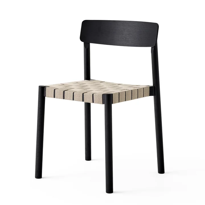 Betty TK1 Chaise en noir / nature de & Tradition
