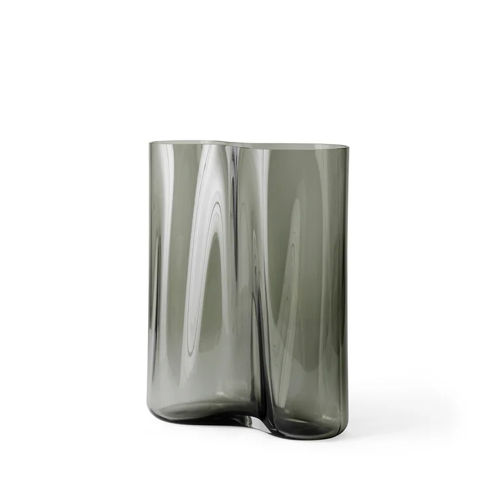Aer Vase H 33 cm, smoke de Audo