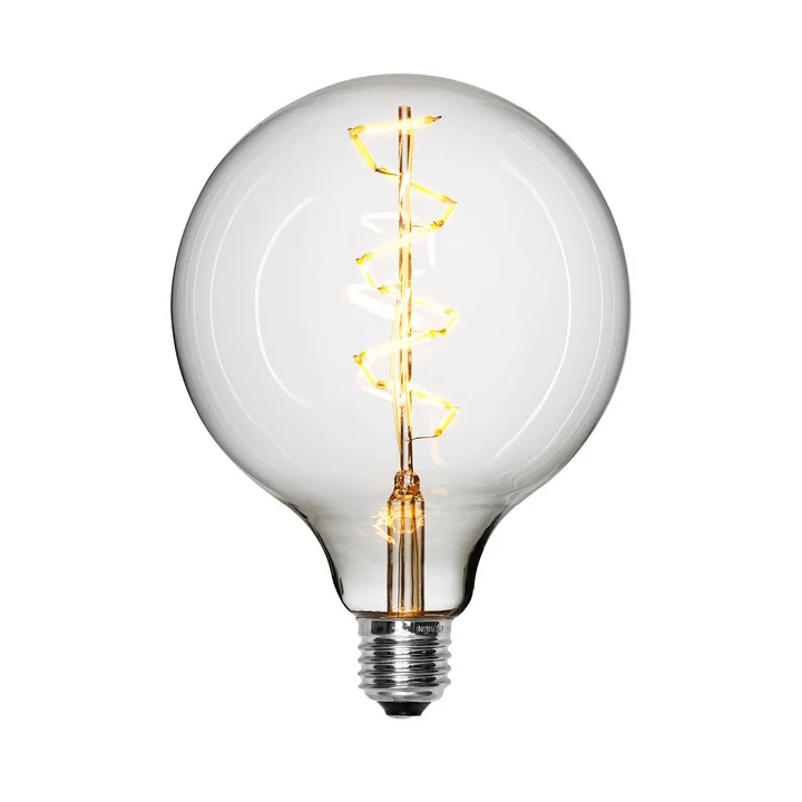Ampoule LED-Spiral Ø 125 mm, E27 / 1,5 W, transparent de la collection NUD